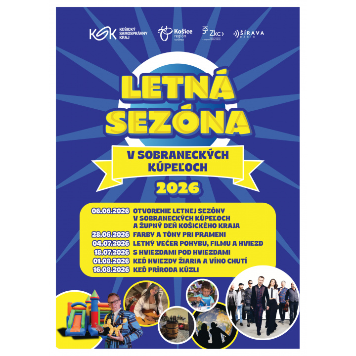 Letná sezóna v Sobraneckých kúpeľoch